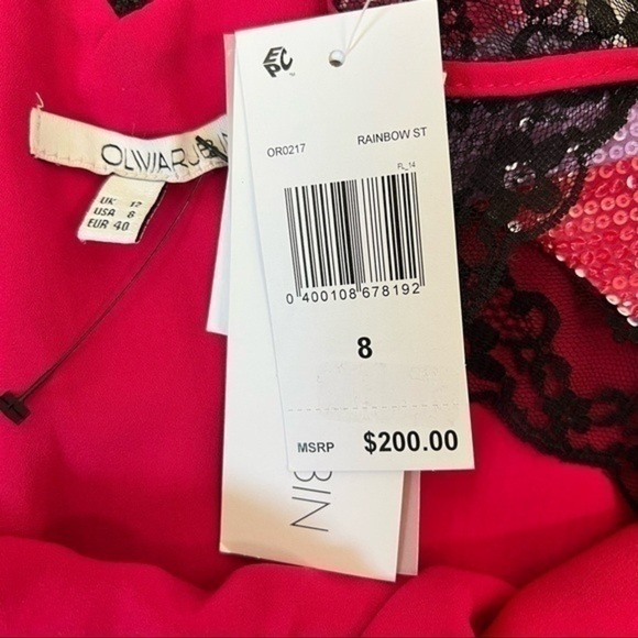 Olivia Ruben womens Rainbow Stripe Sequin Sleeveless Top size 8 - Picture 7 of 12